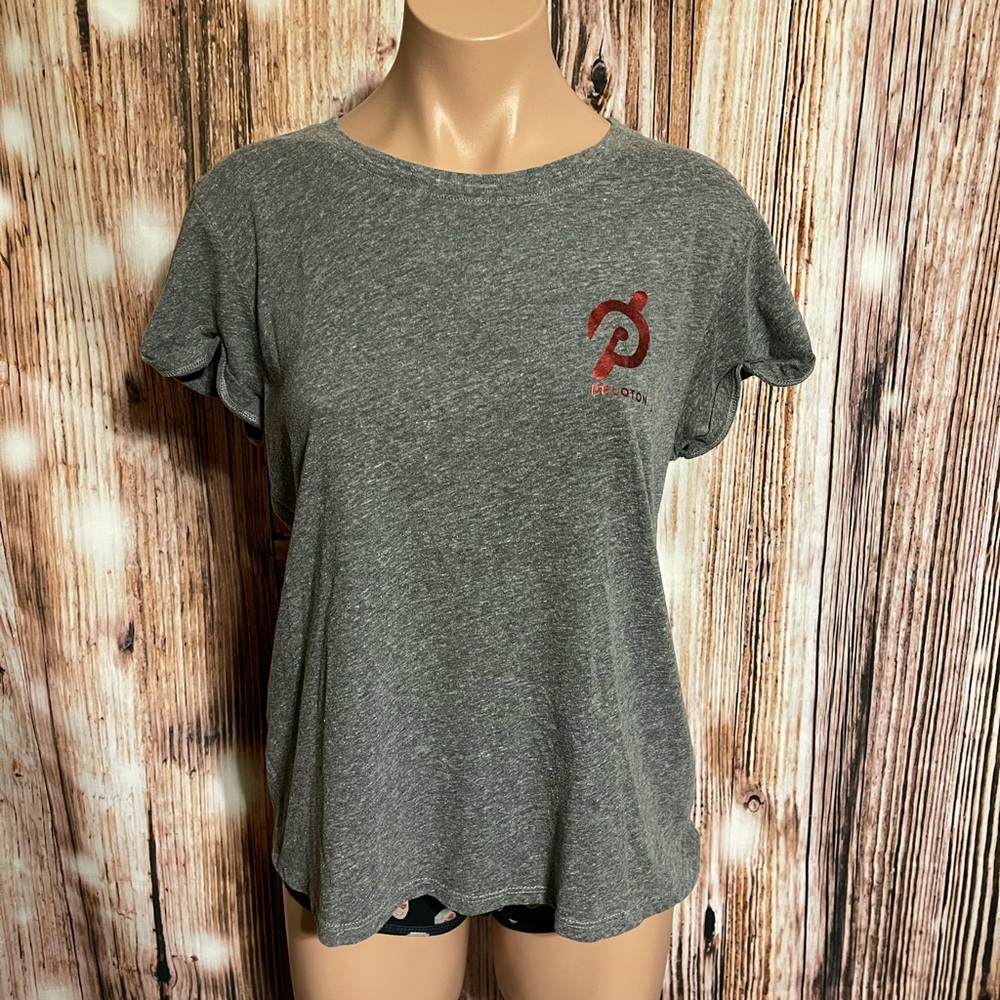 Peloton Women's Pink Foil Logo Tee